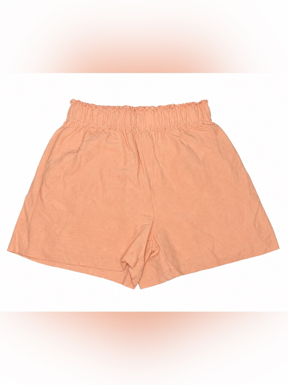H&M High-Waist Peach Elastic Shorts